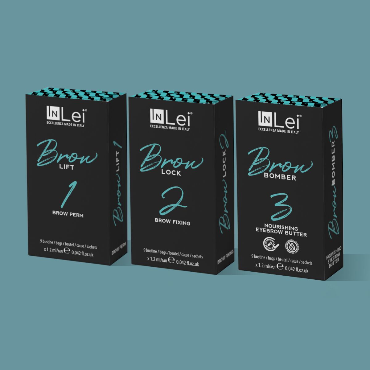 Kit InLei® Monodosis de Brow Bomber Laminado (Brow Lift, Brow Lock, Brow Bomber)