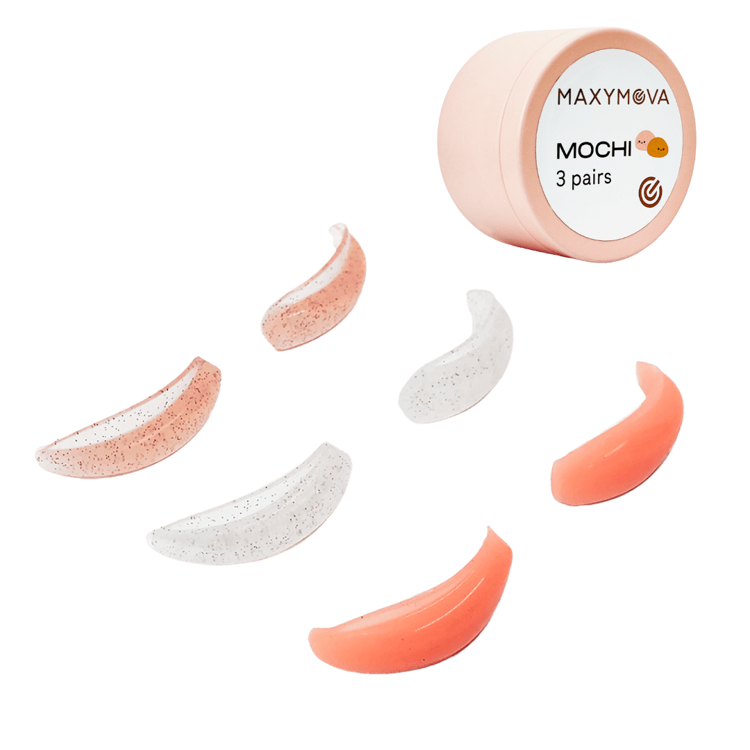 MAXYMOVA MOLDES DE SILICONA CON PURPURINA MOCHI TIPO LIFT ULTRA SUAVE - 3 pares