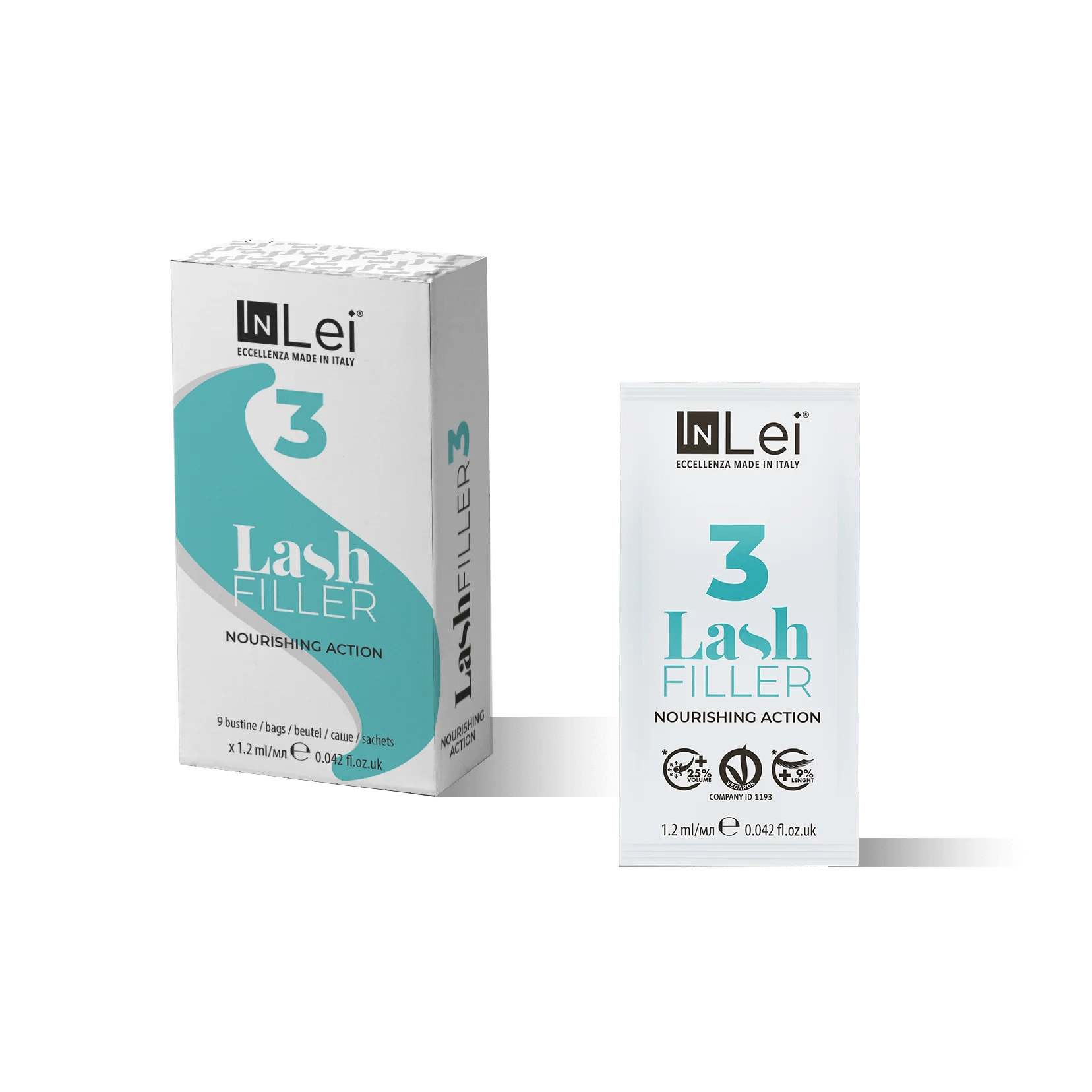 Monodosis InLei® Monodosis Lash Filler Lifting Paso 3  (nuevo vegano, sobres)