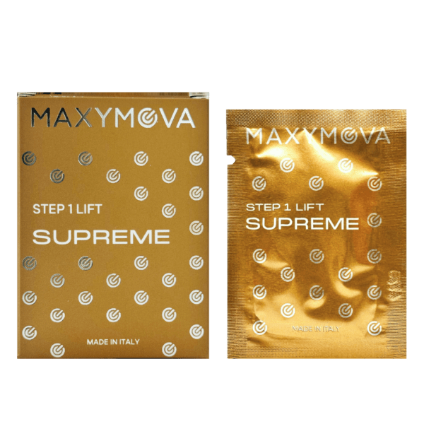 MAXYNOVA PASO 1 LIFT SUPREME - para laminación de cejas y pestañas, monodosis 1,5 ml 5 sobres - Imagen 2