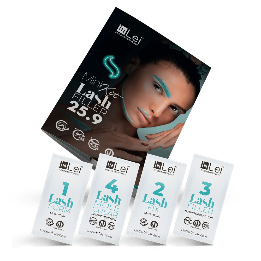 Mini Kit Lash Filler InLei® 25.9 laminación de pestañas 4 x 1,2 ml