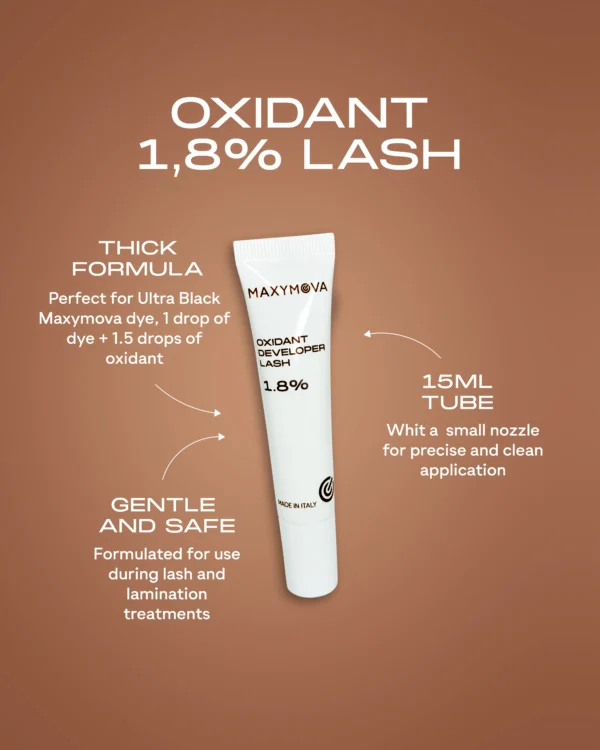 MAXYMOVA 1,8% de oxidante para tinte líquido tubo 15 ml pestañas - Imagen 3