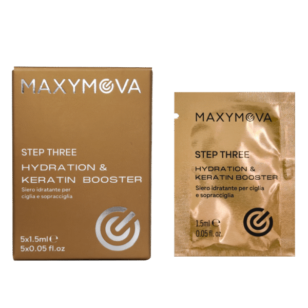 STEP 3 HYDRATION &KERATIN BOOSTER PARA LAMINACIÓN DE CEJAS Y PESTAÑAS, 1,5 ML
